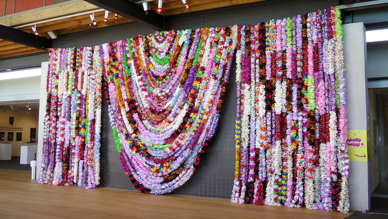 Niki Hastings-McFall, Lei Bombing installation Denver Art museum